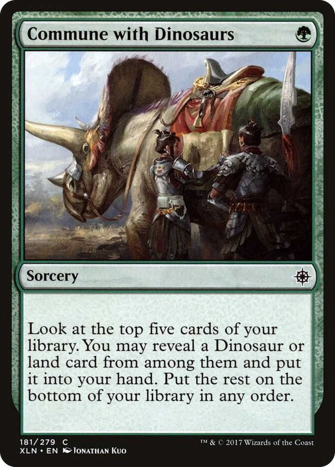 0181 Commune with Dinosaurs C Ixalan