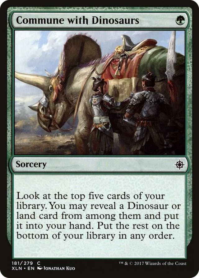 0181 Commune with Dinosaurs C Ixalan