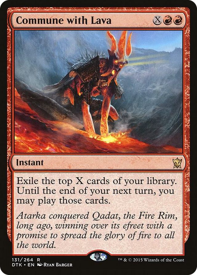0131 Commune with Lava R Dragons of Tarkir