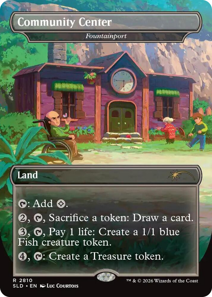Community Center - Fountainport #2810 R - Secret Lair Drop Series Pokemon card