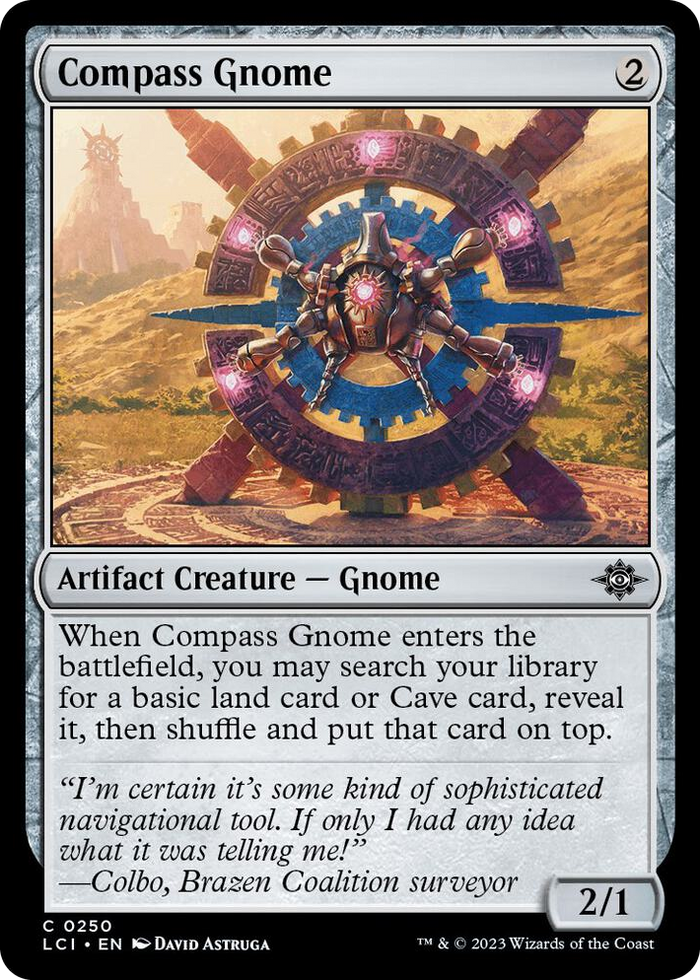 Compass Gnome #250 C - The Lost Caverns of Ixalan Pokemon card