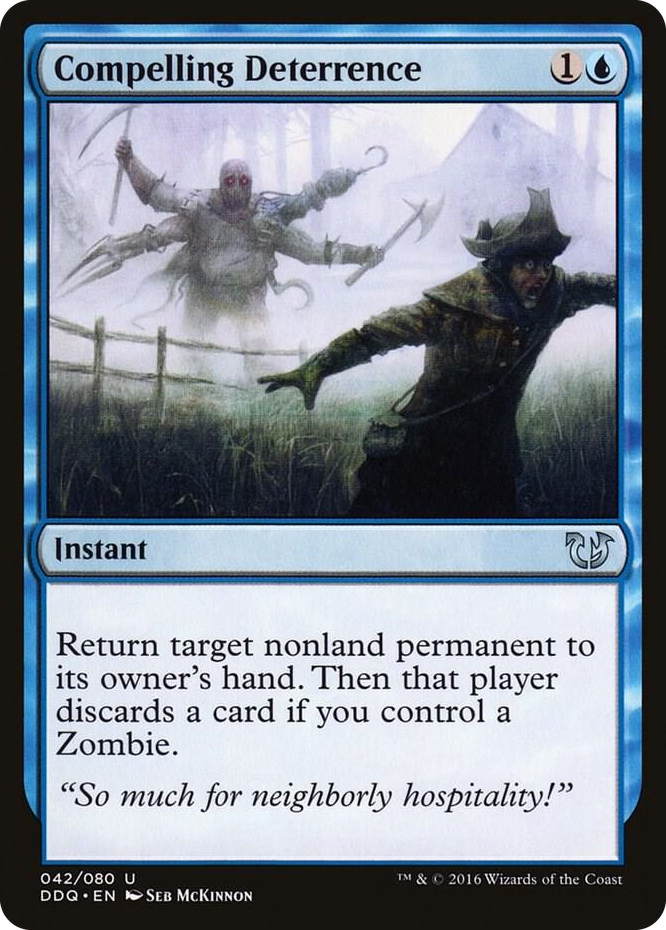 Compelling Deterrence #42 U - Duel Decks: Blessed vs. Cursed Pokemon card