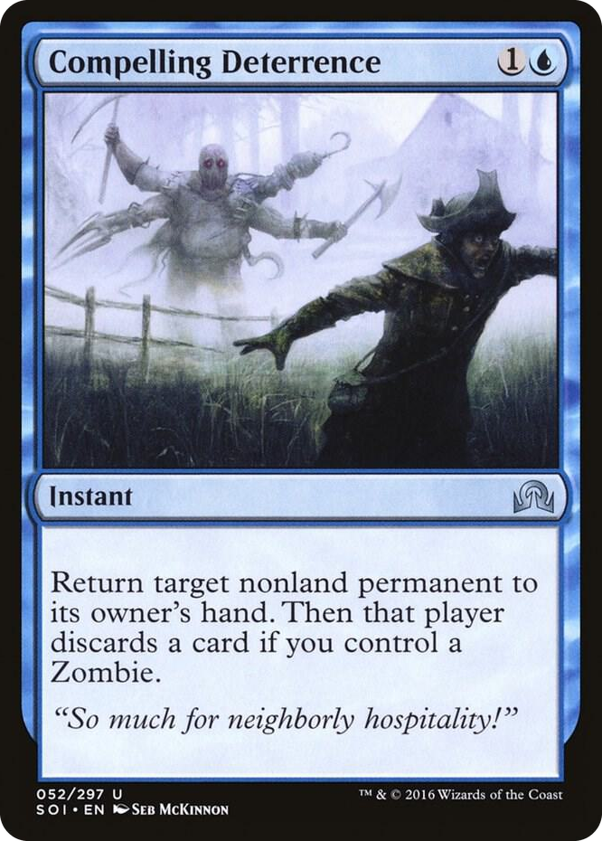 Compelling Deterrence #52 U - Shadows over Innistrad Pokemon card