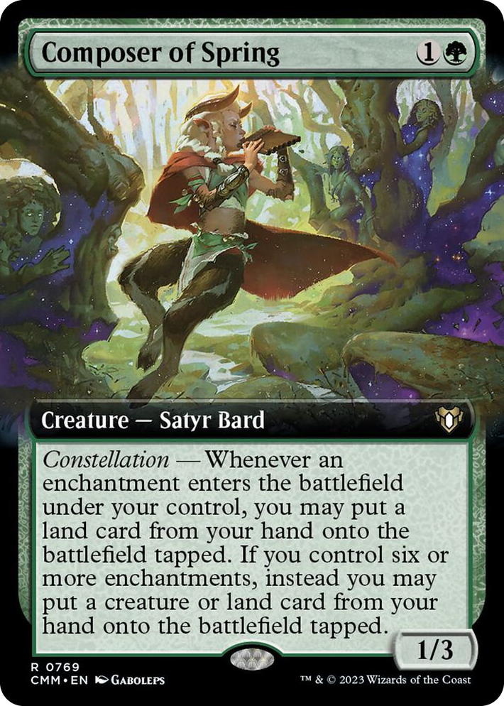 0769 Composer of Spring (Extended Art) R Commander Masters