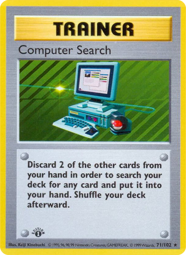 0071 Computer Search Rare Base Set (Shadowless)