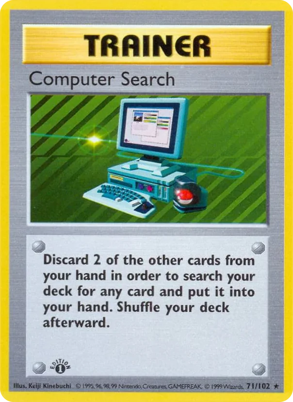 0071 Computer Search Rare Base Set (Shadowless)