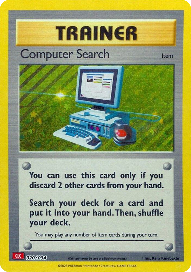 0020 Computer Search (CLC) Classic Collection Trading Card Game Classic