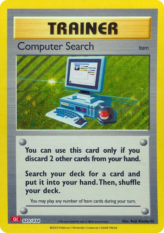 0020 Computer Search (CLC) Classic Collection Trading Card Game Classic