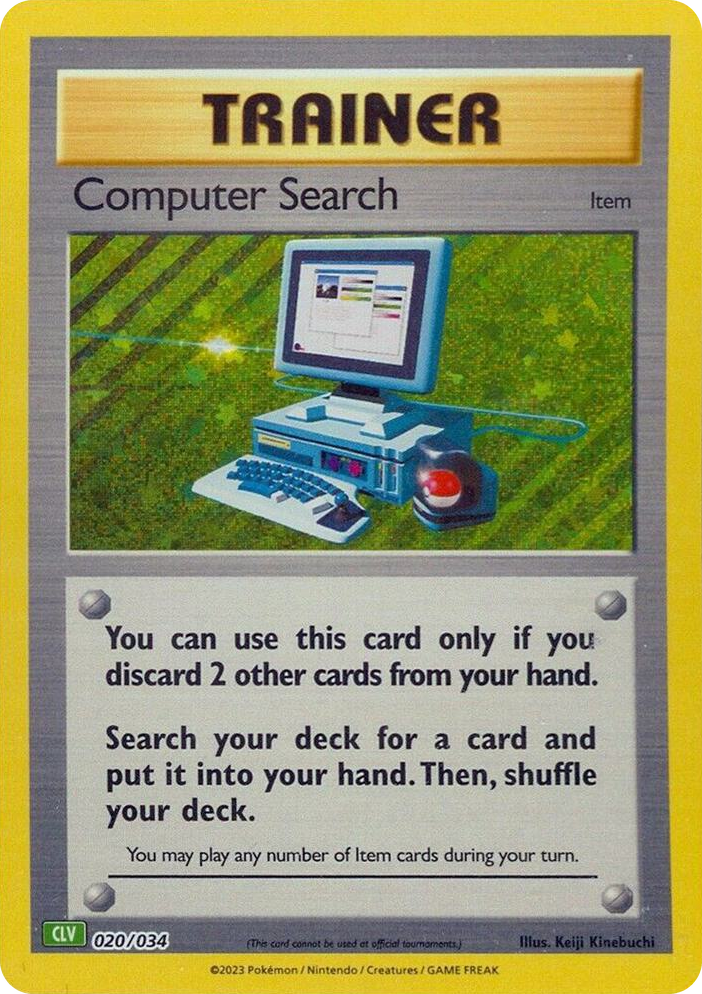 0020 Computer Search (CLV) Classic Collection Trading Card Game Classic
