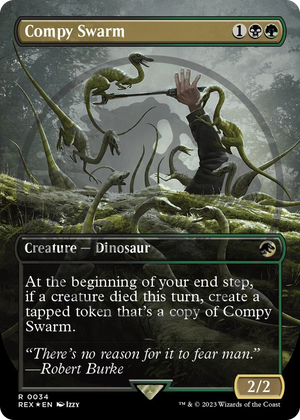 0034 Compy Swarm (Borderless) (Emblem) R Universes Beyond: Jurassic World Collection