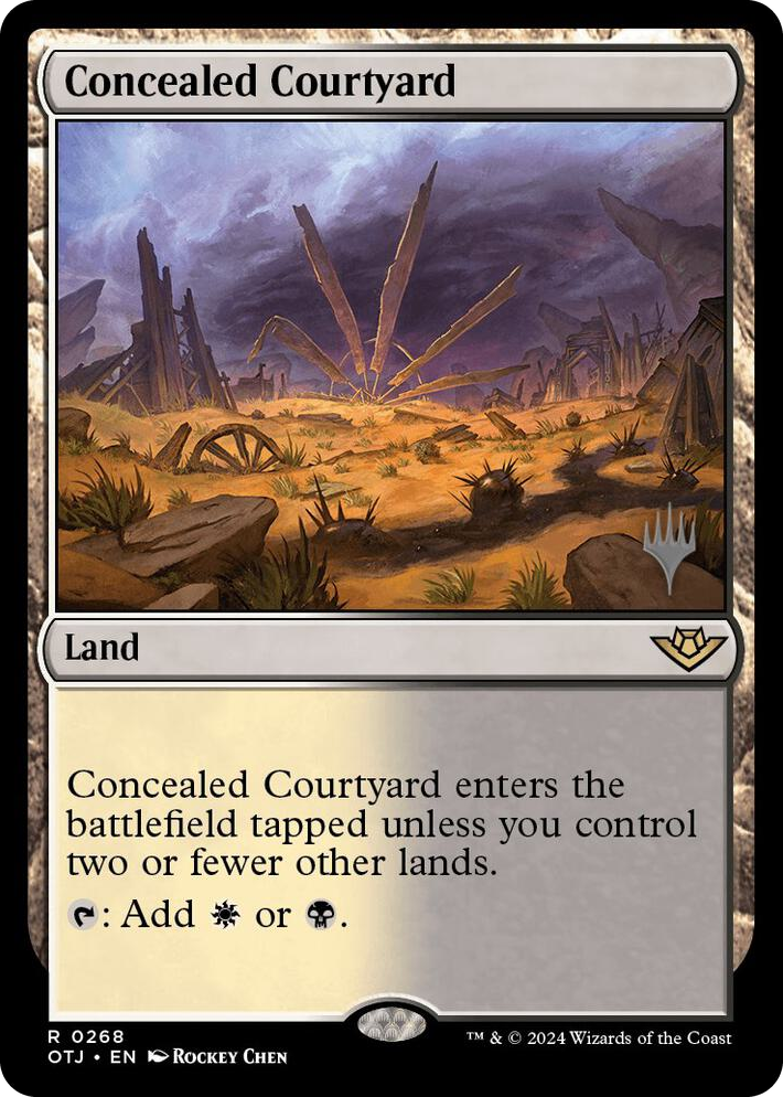 0268 Concealed Courtyard R Promo Pack: Outlaws of Thunder Junction