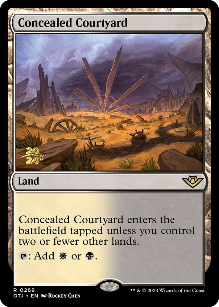 0268 Concealed Courtyard (OTJ) R Prerelease Cards