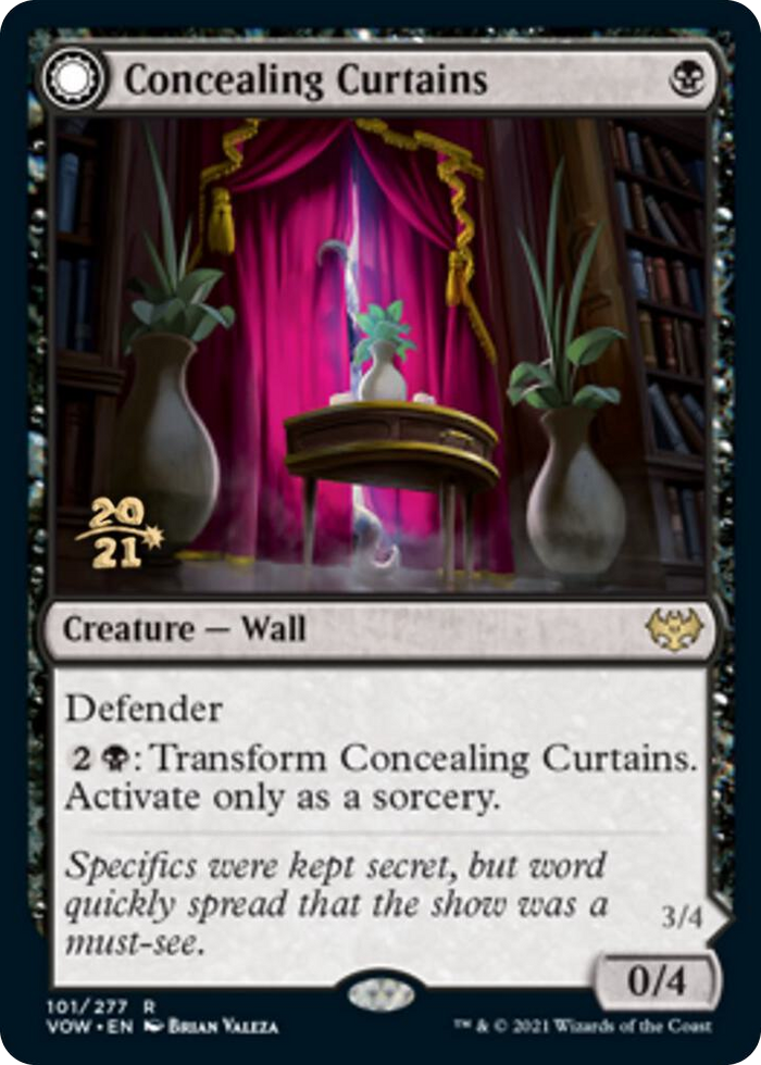 Concealing Curtains #101 R - Prerelease Cards Pokemon card