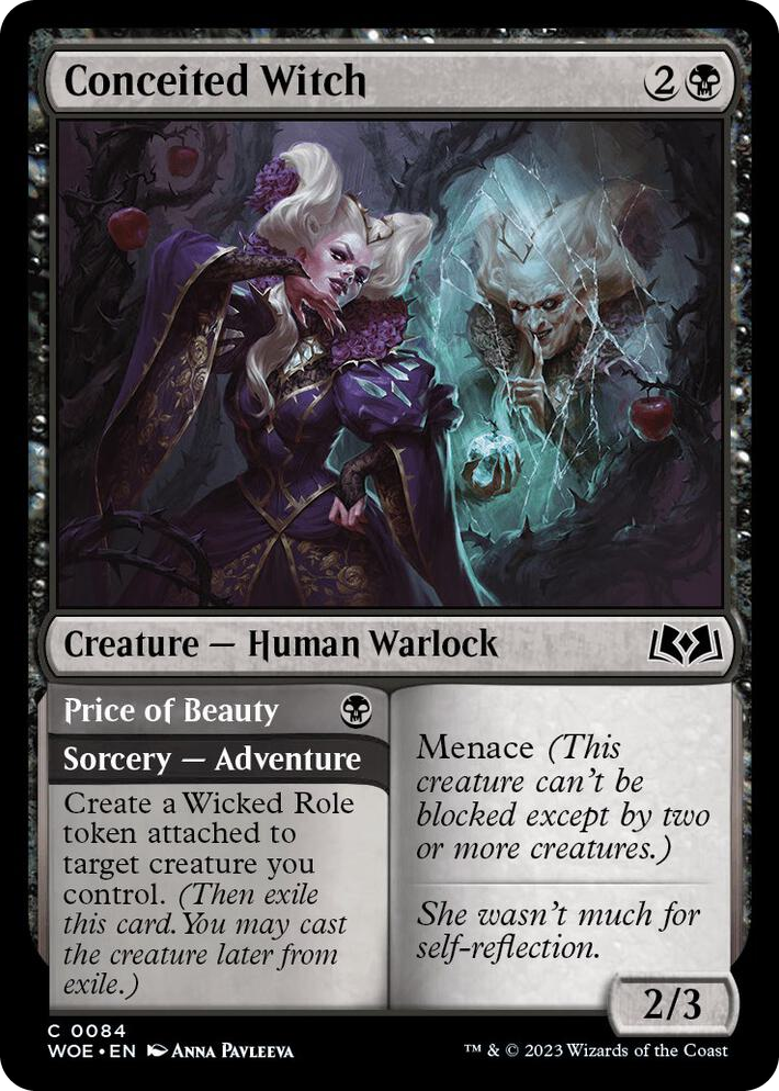 0084 Conceited Witch C Wilds of Eldraine
