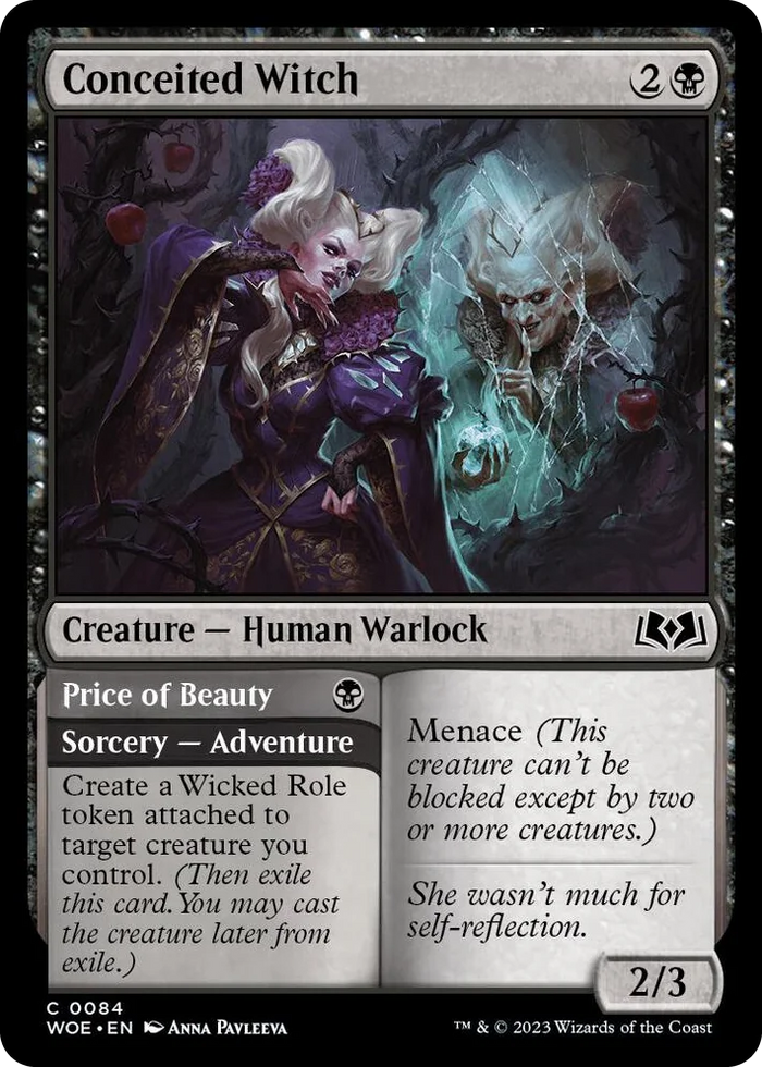 0084 Conceited Witch C Wilds of Eldraine