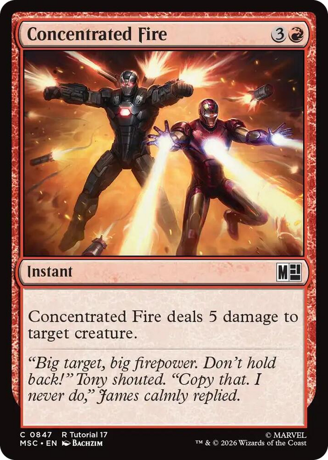 0847 Concentrated Fire (0847) C Commander: Marvel Super Heroes