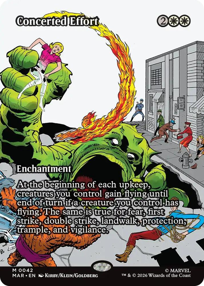 0042 Concerted Effort (Borderless) M Marvel Universe Eternal-Legal
