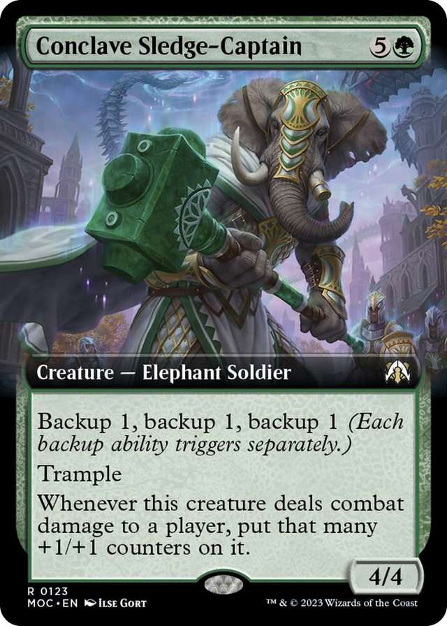 0123 Conclave Sledge-Captain (Extended Art) R Commander: March of the Machine