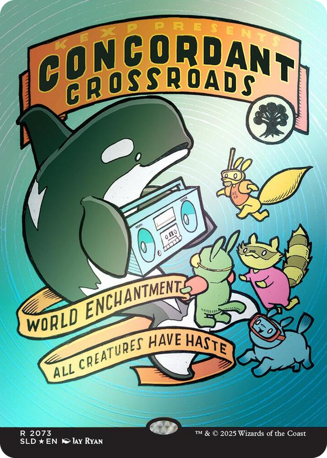 2073 Concordant Crossroads (2073) (Rainbow Foil) R Secret Lair Drop Series