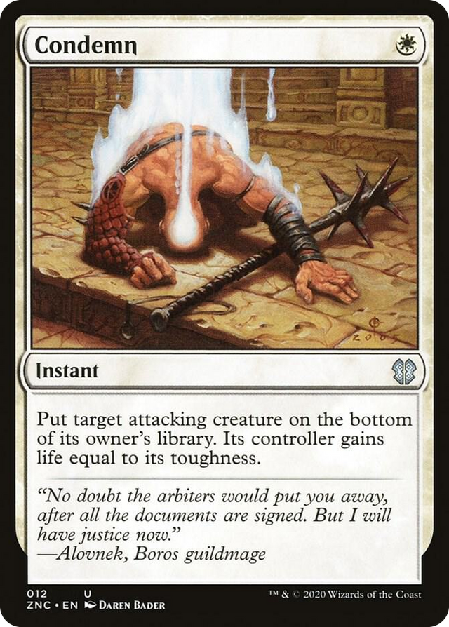 0012 Condemn U Commander: Zendikar Rising