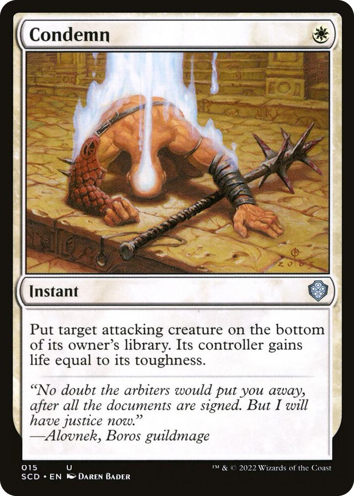 0015 Condemn U Starter Commander Decks