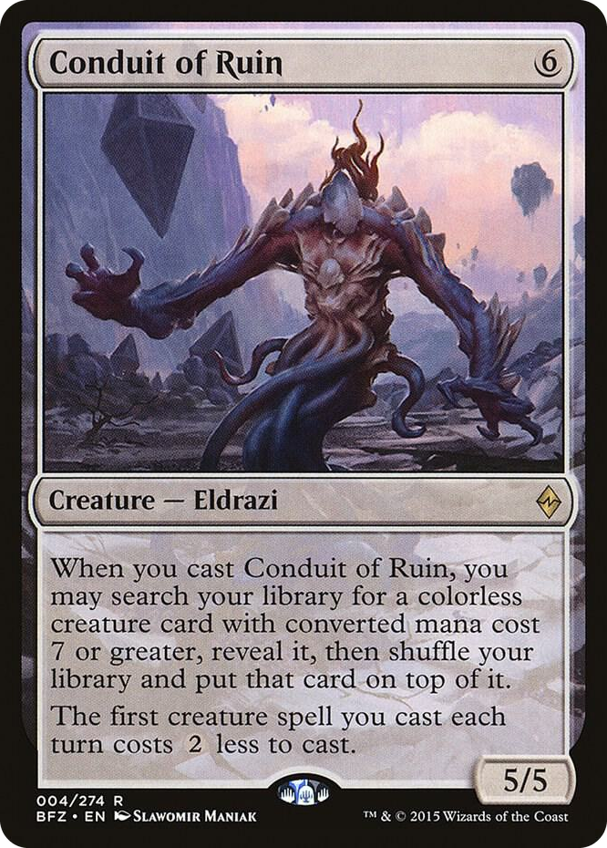 Conduit of Ruin #4 R - Battle for Zendikar Pokemon card