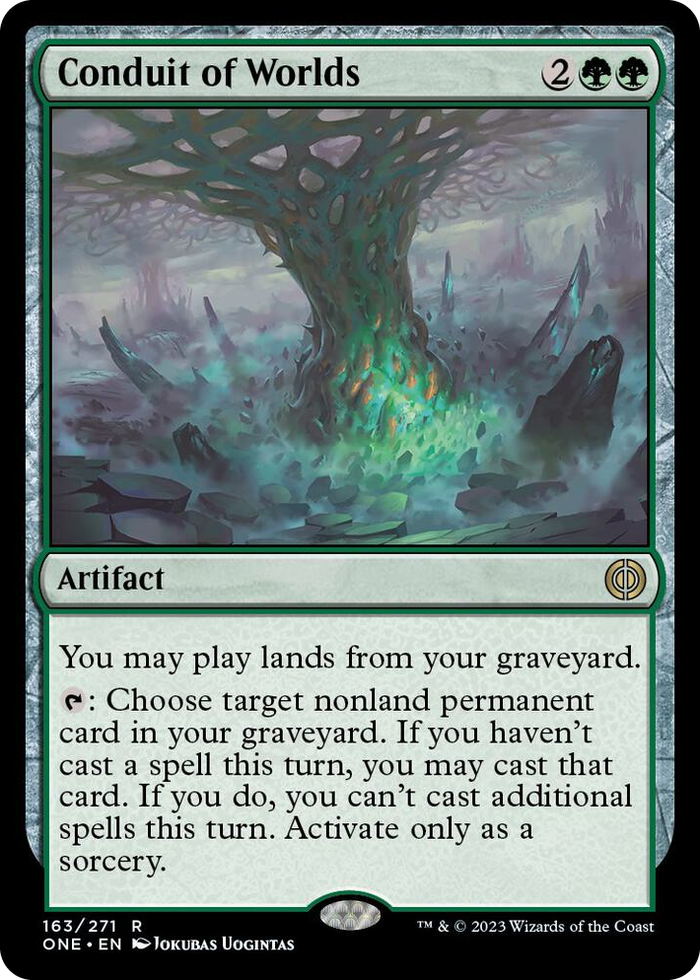 Conduit of Worlds #163 R - Phyrexia: All Will Be One Pokemon card
