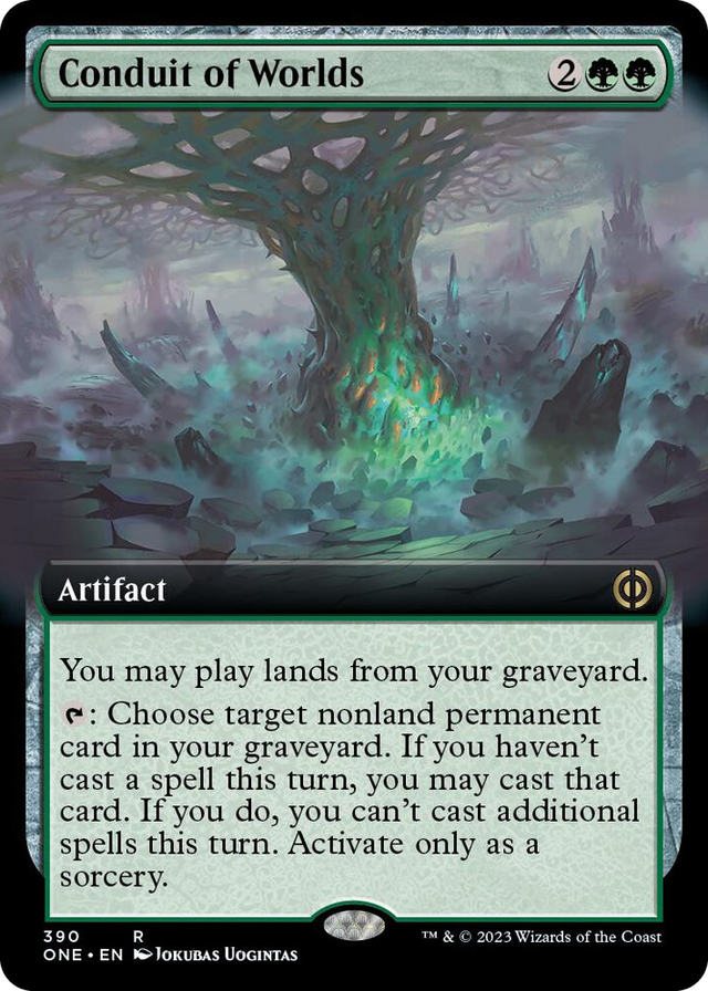0390 Conduit of Worlds (Extended Art) R Phyrexia: All Will Be One