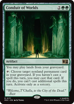 0171 Conduit of Worlds (Surge Foil) R Commander: Marvel Super Heroes
