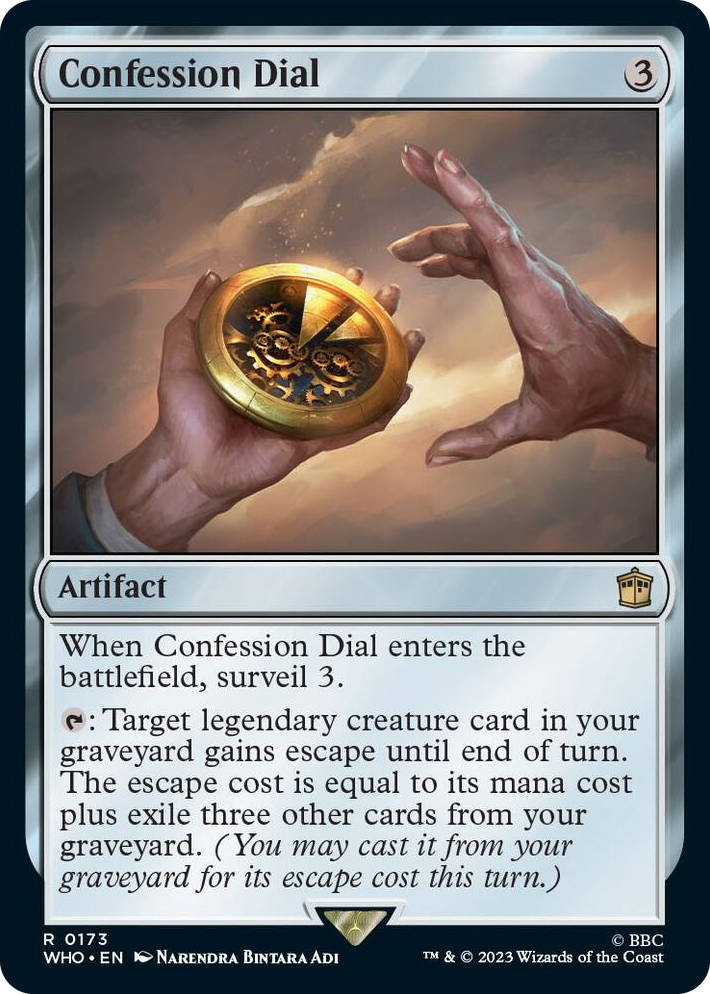 0173 Confession Dial R Universes Beyond: Doctor Who