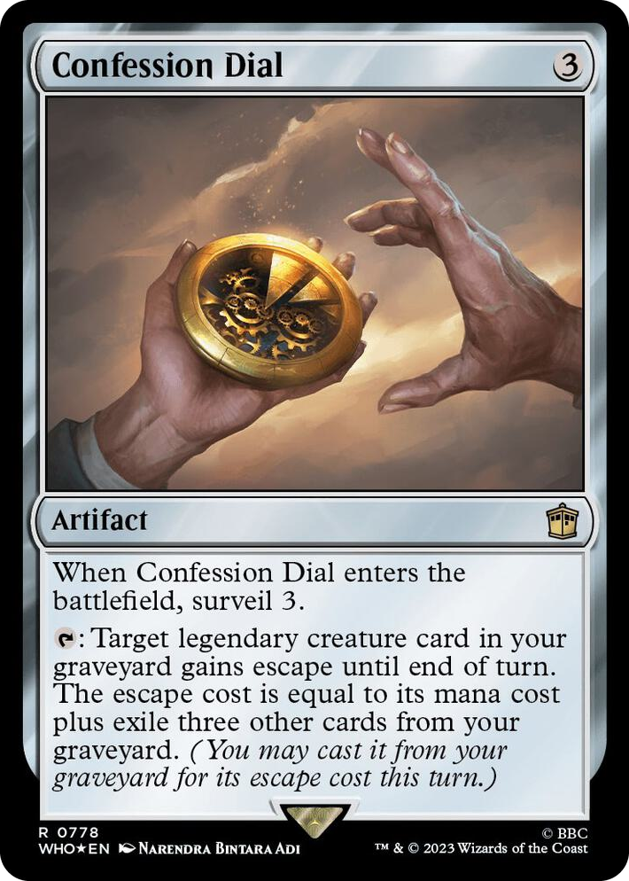 0778 Confession Dial (Surge Foil) R Universes Beyond: Doctor Who