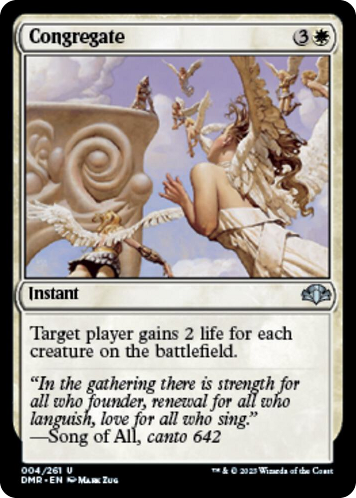 Congregate #4 U - Dominaria Remastered Pokemon card