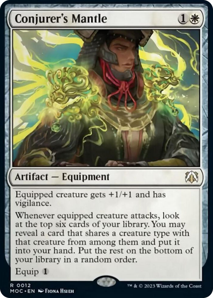 Conjurer's Mantle #12 R - Commander: March of the Machine Pokemon card
