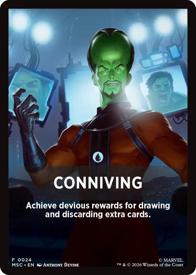 0024 Conniving Theme Card T Commander: Marvel Super Heroes