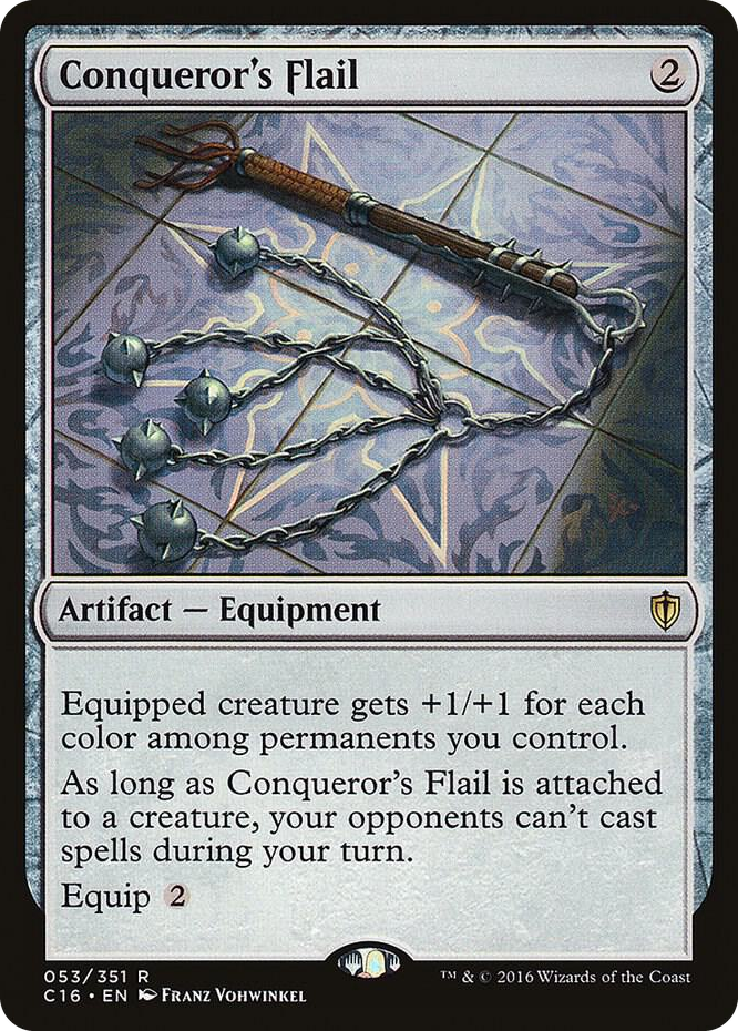 Conqueror's Flail #53 R - Commander 2016 Pokemon card