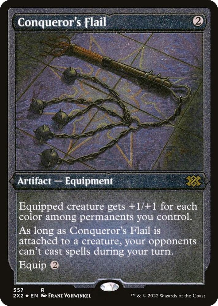0557 Conqueror's Flail (Foil Etched) R Double Masters 2022