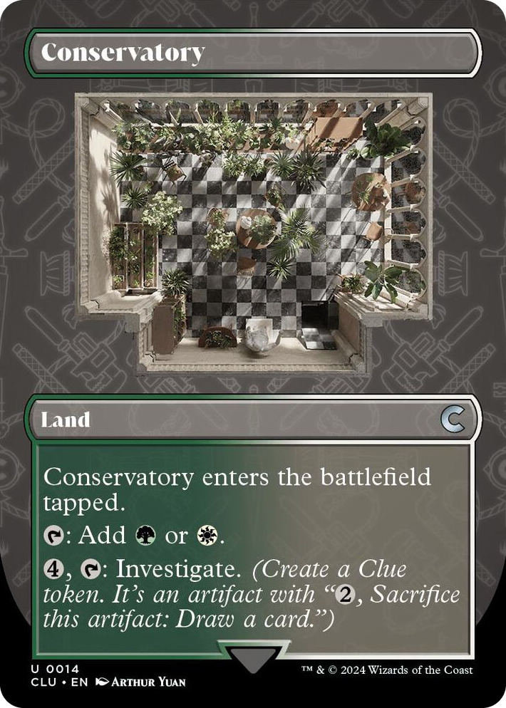 0014 Conservatory (Borderless) U Ravnica: Clue Edition