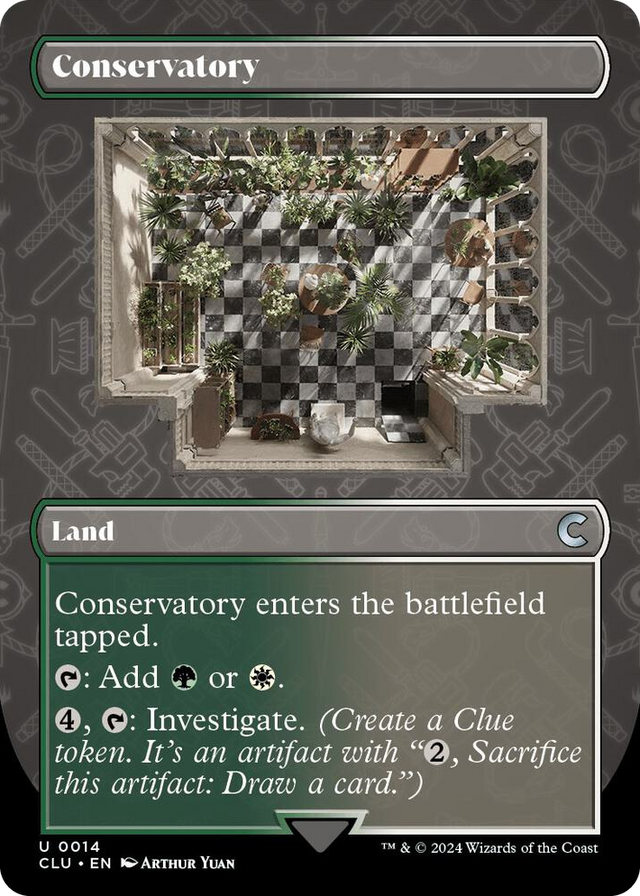 0014 Conservatory (Borderless) U Ravnica: Clue Edition