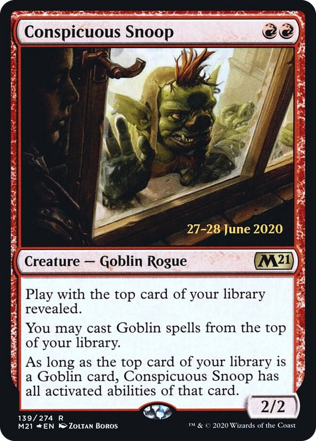 0139 Conspicuous Snoop R Prerelease Cards