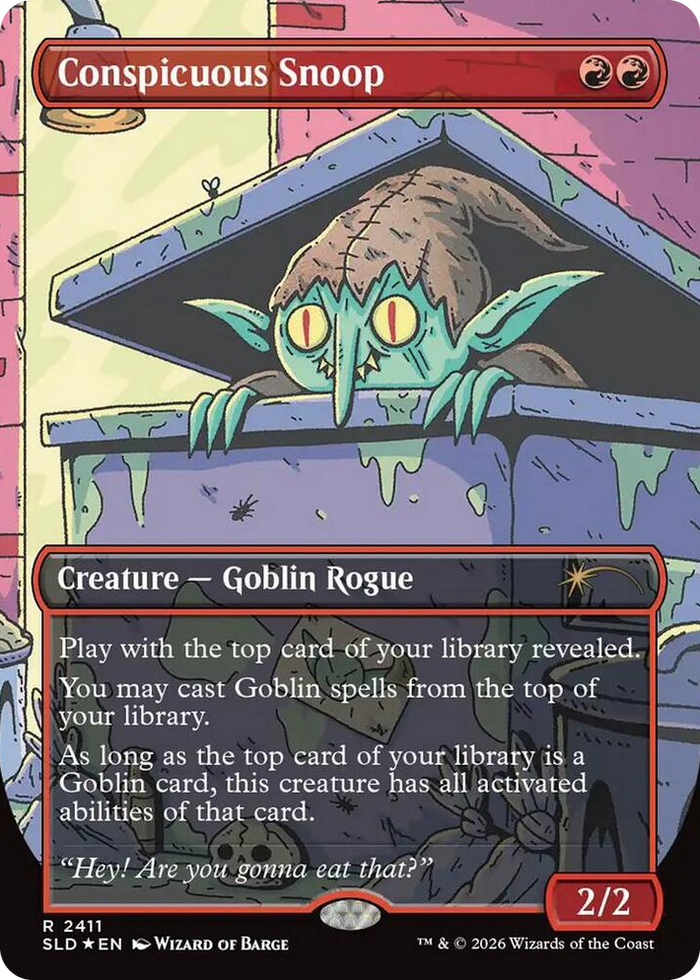 Conspicuous Snoop #2411 R - Secret Lair Drop Series Pokemon card