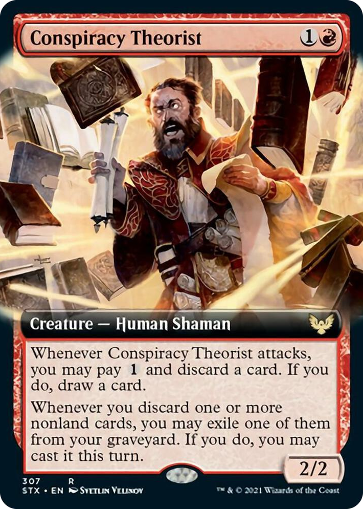 0307 Conspiracy Theorist (Extended Art) R Strixhaven: School of Mages
