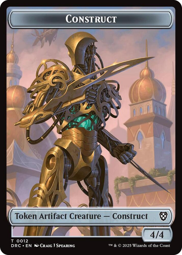 0012 Construct // Nalaar Aetherjet Double-Sided Token T Commander: Aetherdrift
