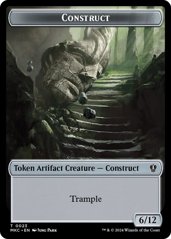 0023 Construct // Soldier Double-Sided Token T Commander: Murders at Karlov Manor
