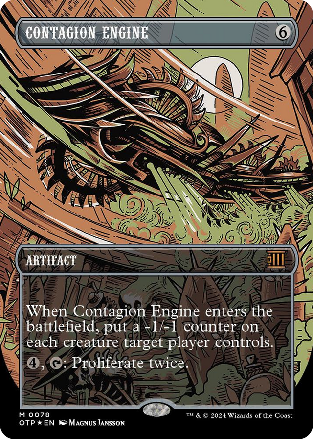 0078 Contagion Engine (Textured Foil) M Outlaws of Thunder Junction: Breaking News