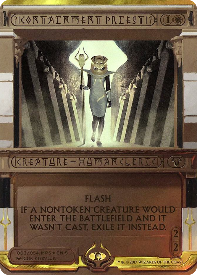 Containment Priest #3 M - Masterpiece Series: Amonkhet Invocations Pokemon card