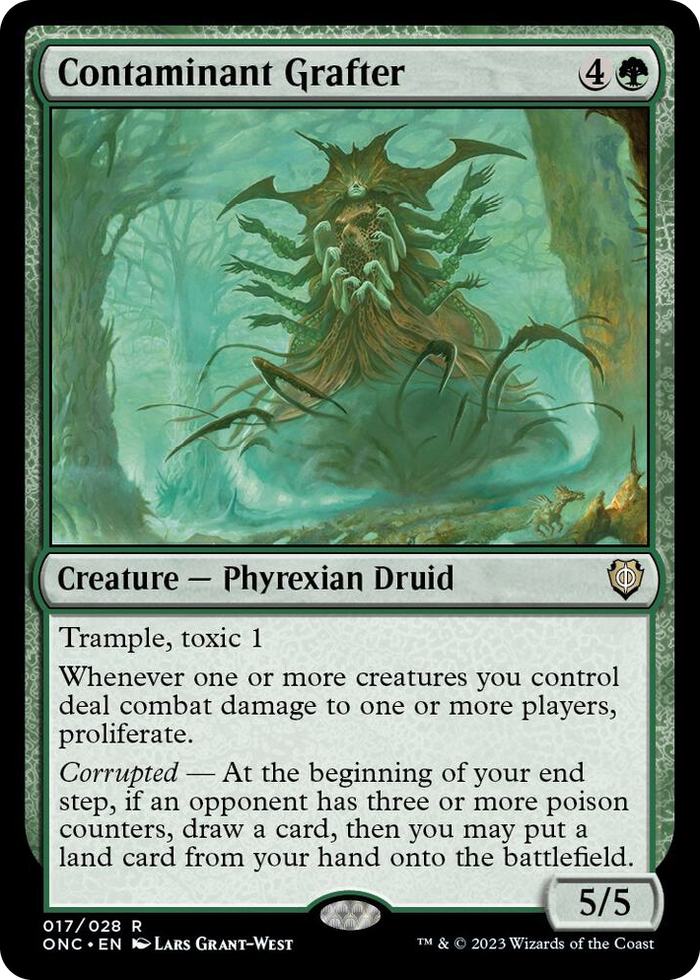 Contaminant Grafter #17 R - Commander: Phyrexia: All Will Be One Pokemon card