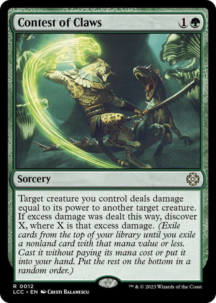 Contest of Claws #12 R - Commander: The Lost Caverns of Ixalan Pokemon card