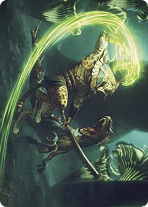 0072 Contest of Claws Art Card S Art Series: The Lost Caverns of Ixalan