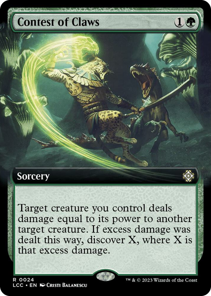 Contest of Claws (Extended Art) #24 R - Commander: The Lost Caverns of Ixalan Pokemon card