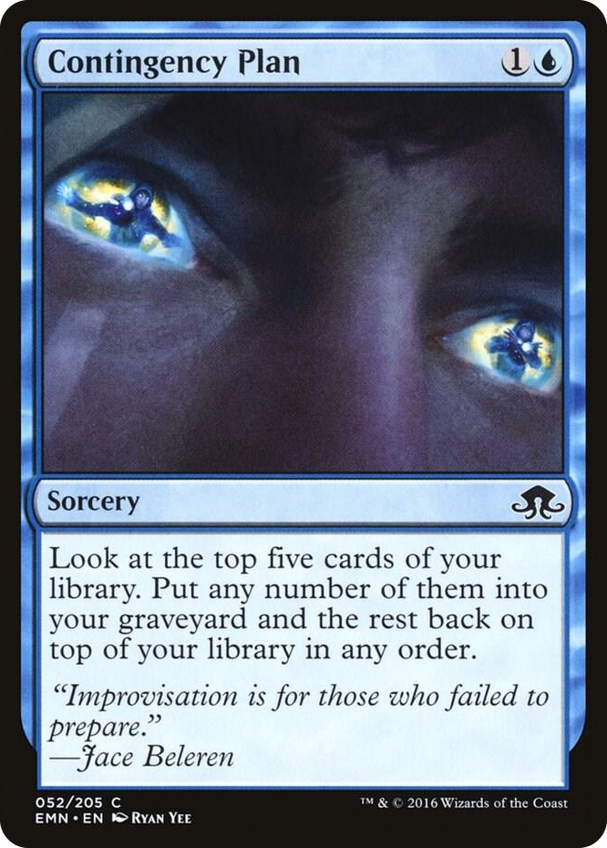 Contingency Plan #52 C - Eldritch Moon Pokemon card